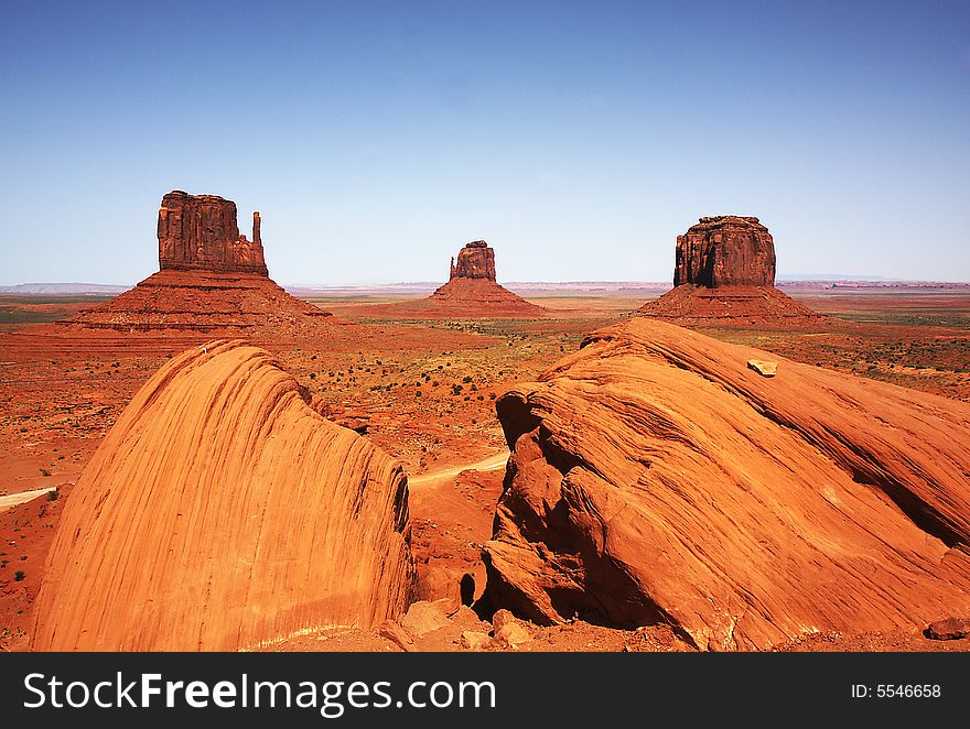 View of the Monument Valley NP, Arizona