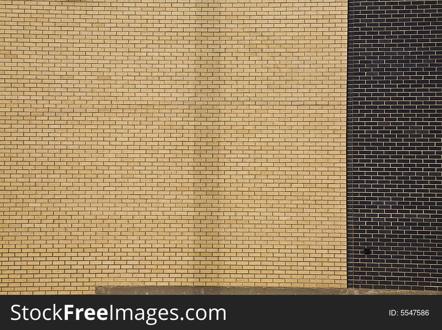 Two toned Brick Wall with Shadow. Two toned Brick Wall with Shadow