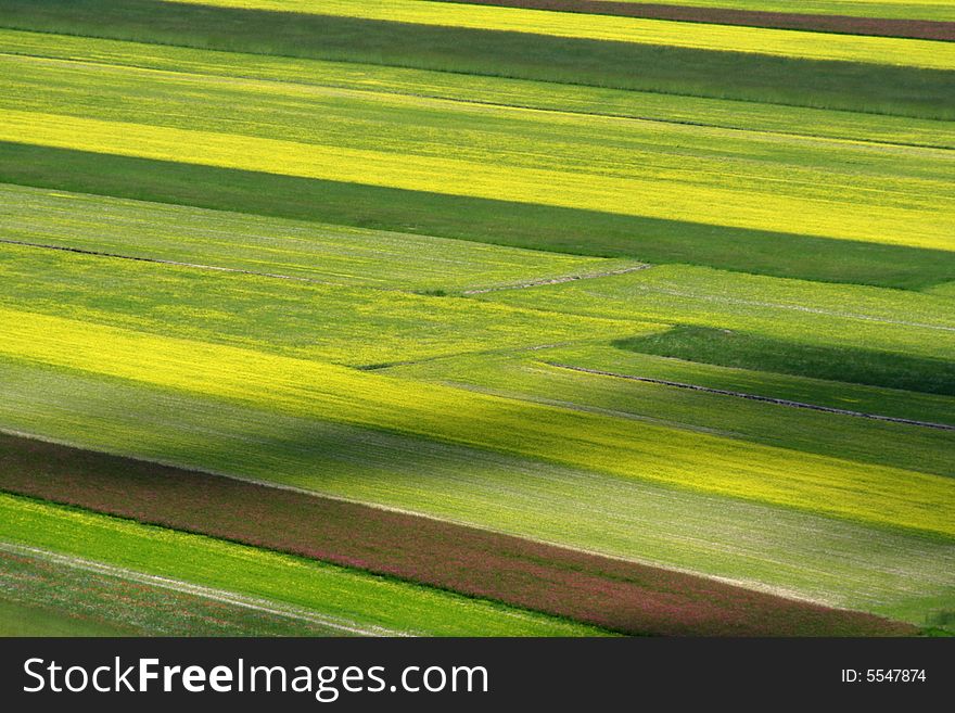 Summer landscape captured near Castelluccio di Norcia - Umbria - Italy. Summer landscape captured near Castelluccio di Norcia - Umbria - Italy