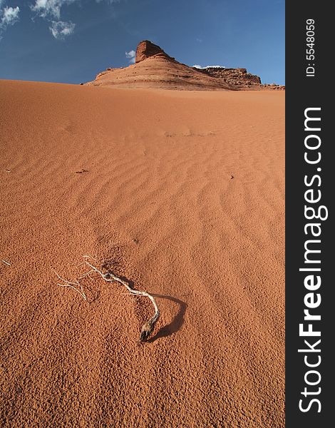 Beautiful cloudscape over the desert scenic. Northern Arizona. USA