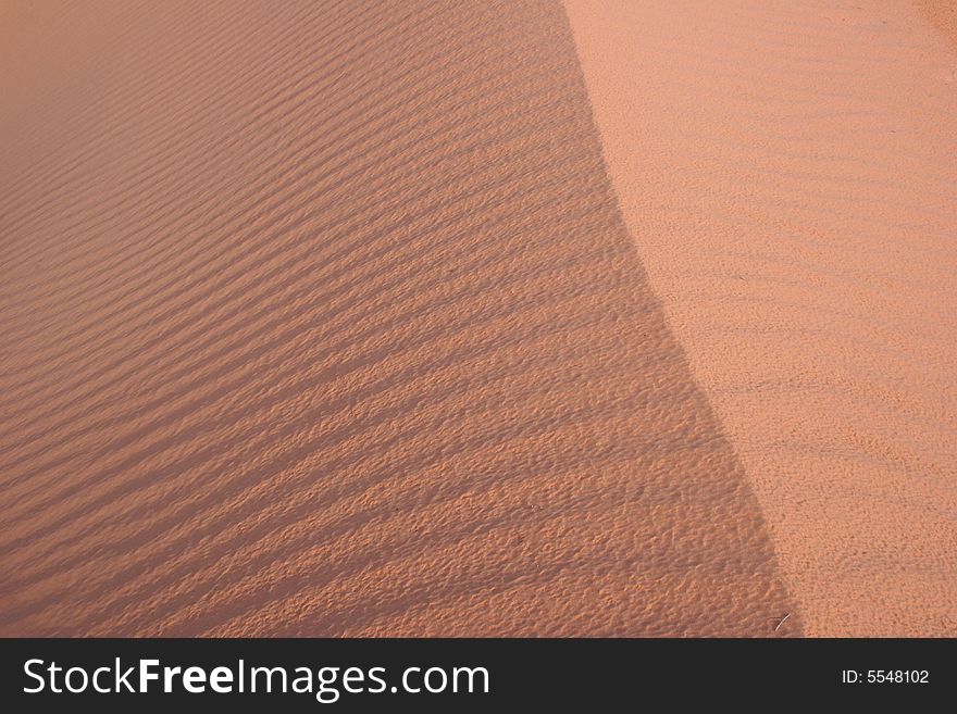 Sand ripples in Arizona desert. Northern Arizona. USA