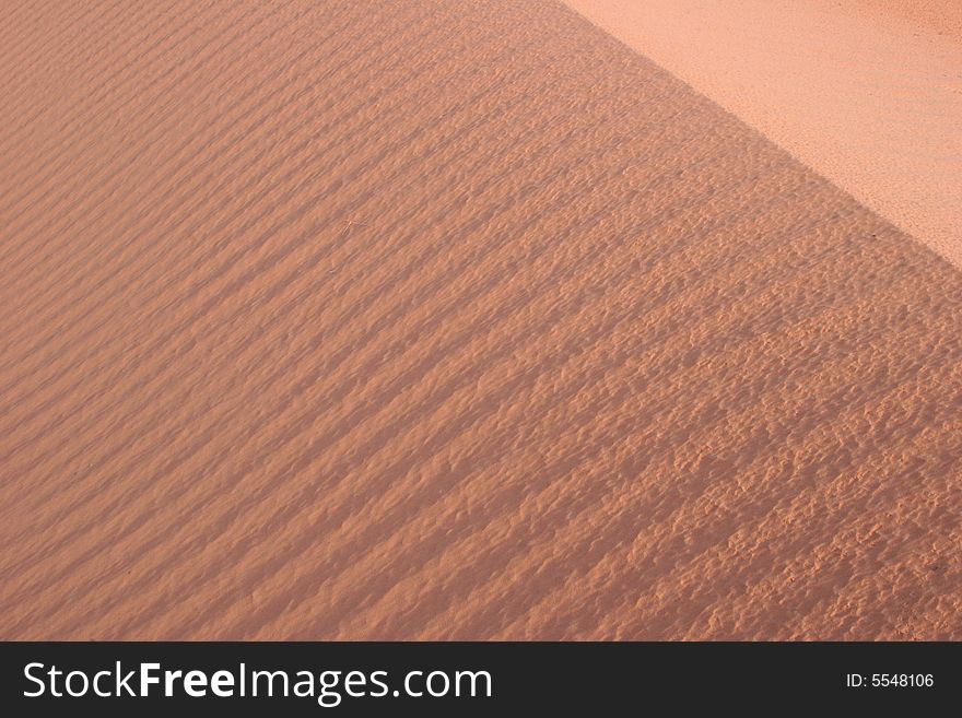 Sand ripples in Arizona desert. Northern Arizona. USA