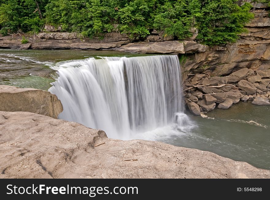 Cumberland falls in cumberland falls park near Corbin, Ky USA