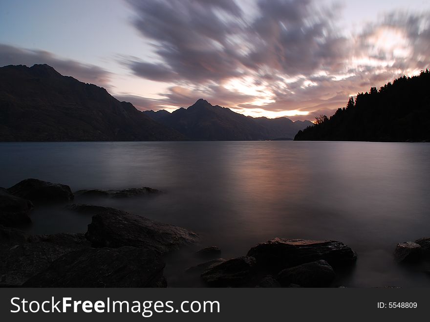 Sunset Lake Wanaka