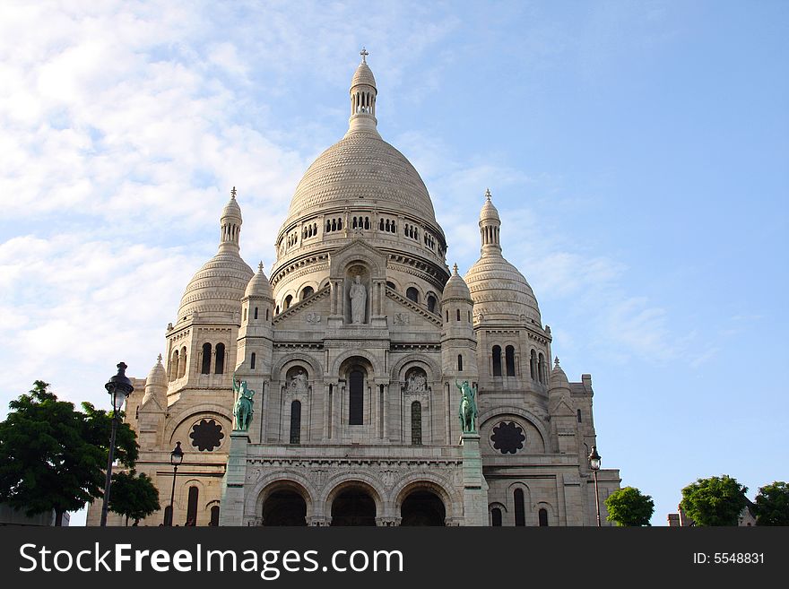 Sacre Coeur at Montmartre in Paris.