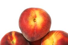Three Peaches Royalty Free Stock Photos Three Peaches Royalty Free Stock Photos