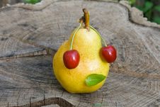 Cherry Face Royalty Free Stock Images