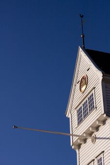 Tower With Flag Bar Royalty Free Stock Photo