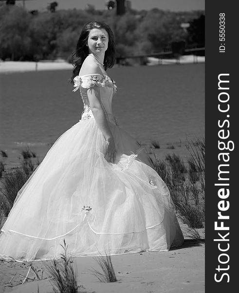 Bride On A Beach