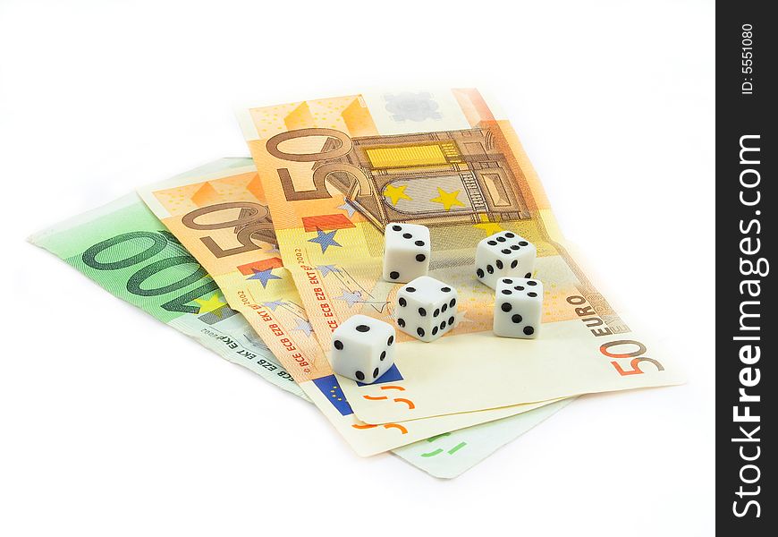 Euro Money And Gambling Cubes