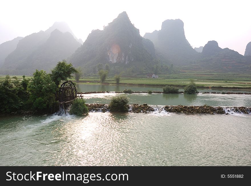 Mountainous Landscape Of Cao Bang