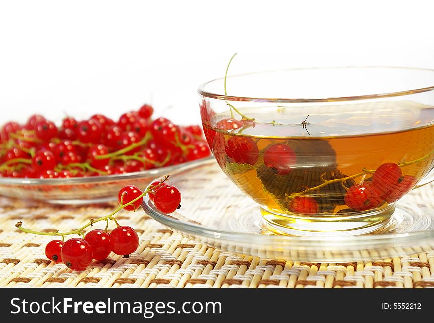 Red currant and herbal tea