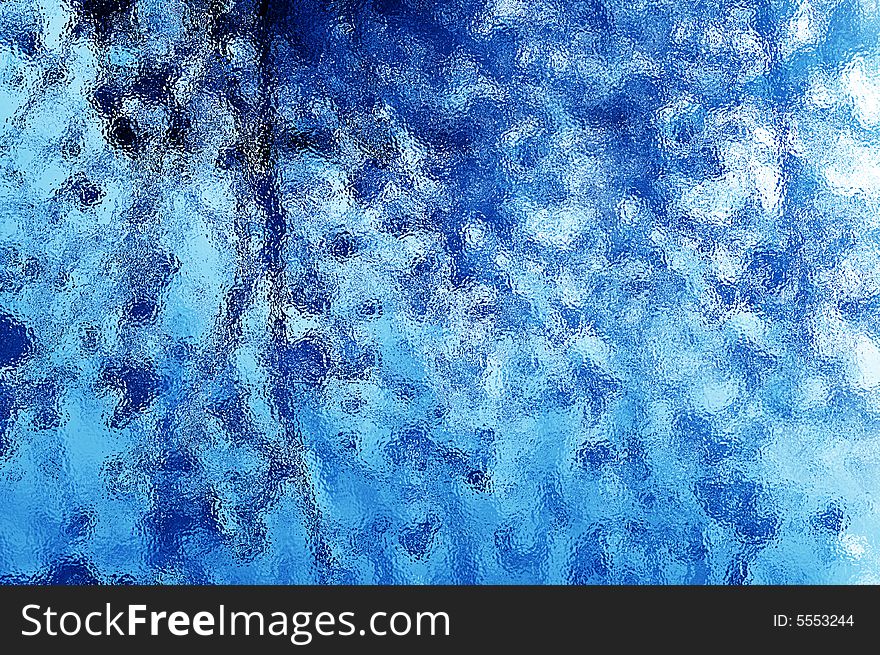Icy christmas background. Fresh, blue, positively bright