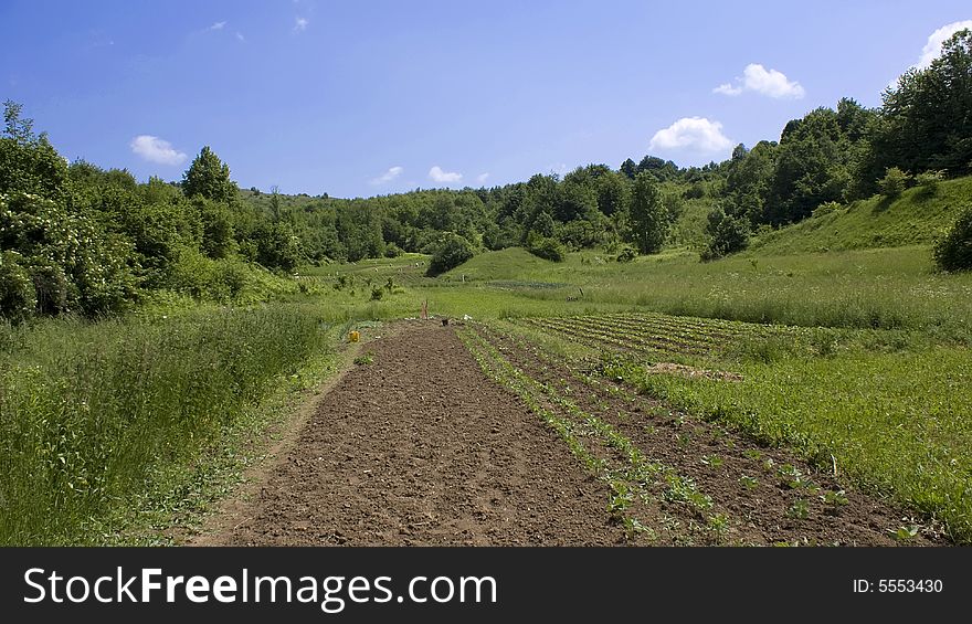 Landscape around Trojvrh village in Lika, Croatia. Landscape around Trojvrh village in Lika, Croatia