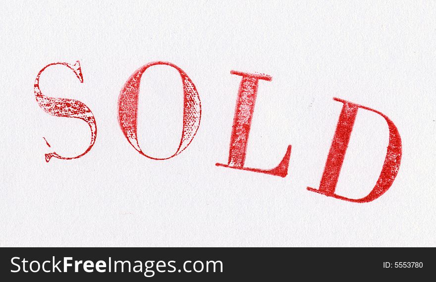Sold Red Stamp