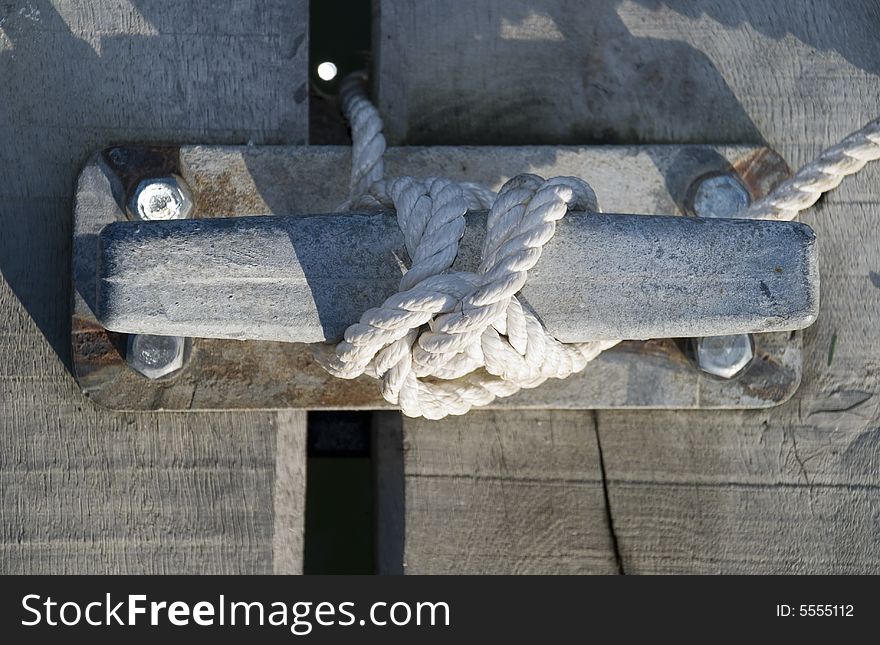 Rope detail in the habour