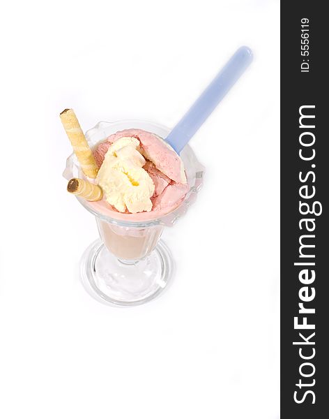Ice cream in a glass