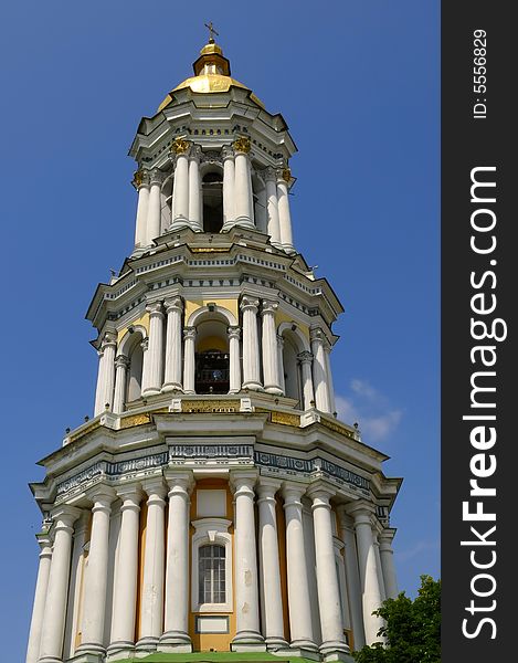 Belltower in Kiev Pechersk Lavra - monastery in Kiev, Ukraine