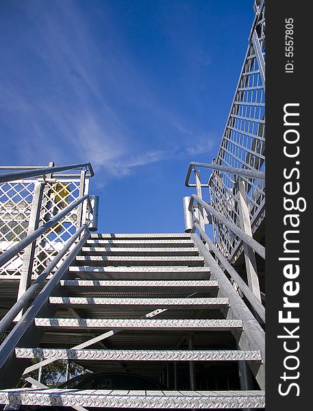 Stairways at montage parking place, Ada Ciganlija, Beograd. Stairways at montage parking place, Ada Ciganlija, Beograd