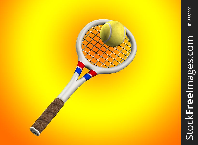An image of a tennis racket about to hit a tennis ball. An image of a tennis racket about to hit a tennis ball.