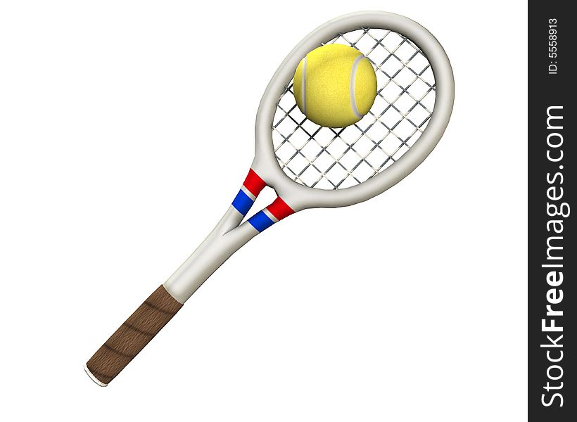 An image of a tennis racket about to hit a tennis ball.