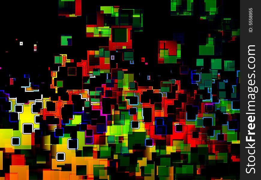 A colourful abstract background made out of squares. It would make an intresting background texture. A colourful abstract background made out of squares. It would make an intresting background texture.