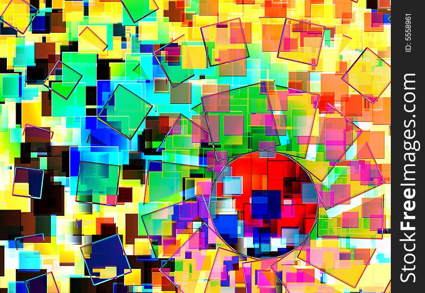A Background Made From Squares