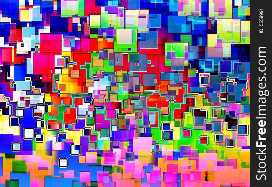 A colourful abstract background made out of squares. It would make an intresting background texture. A colourful abstract background made out of squares. It would make an intresting background texture.