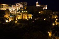 Night In Gordes Royalty Free Stock Photos Night In Gordes Royalty Free Stock Photos