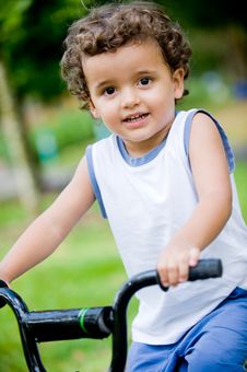 Boy On Bike Stock Image Boy On Bike Stock Image