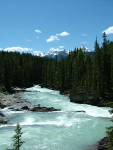 The Rockies - Glacial River Royalty Free Stock Images
