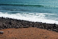 Waves And Stones Background Royalty Free Stock Photography Waves And Stones Background Royalty Free Stock Photography