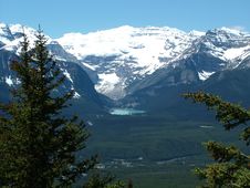 View Of Lake Louise Royalty Free Stock Photos View Of Lake Louise Royalty Free Stock Photos
