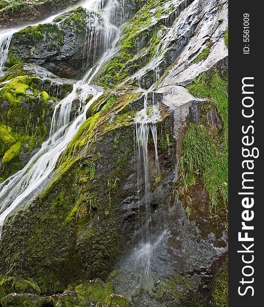 Torc waterfall in wiclow mountain in Ireland