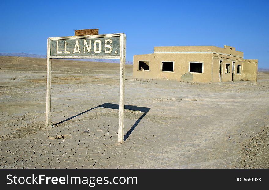 Abandoned way station in the Atacama Desert, Chile.