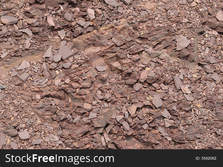 Isolated red rock wall texture. Isolated red rock wall texture