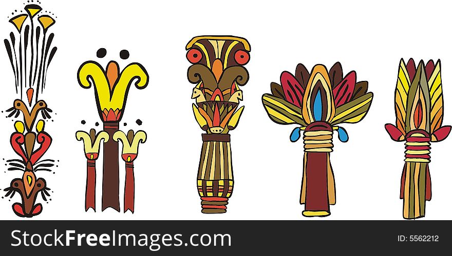 Elements of design in style of Egypt