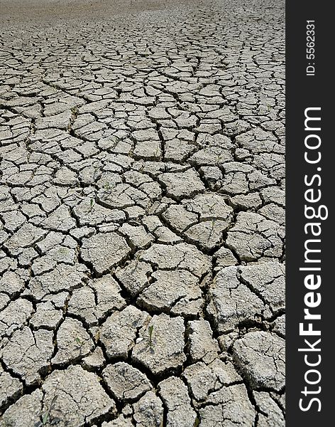 Cracked earth texture and background