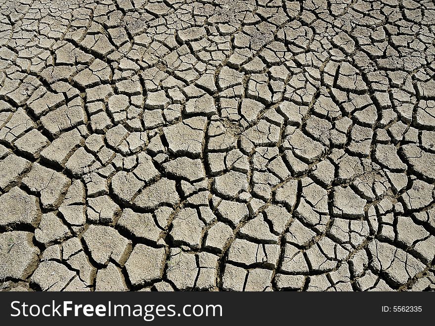 Cracked earth texture and background