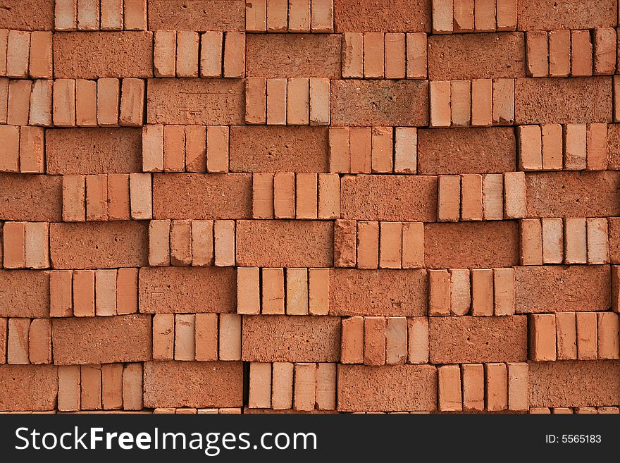 Texture of red brick wall. Texture of red brick wall