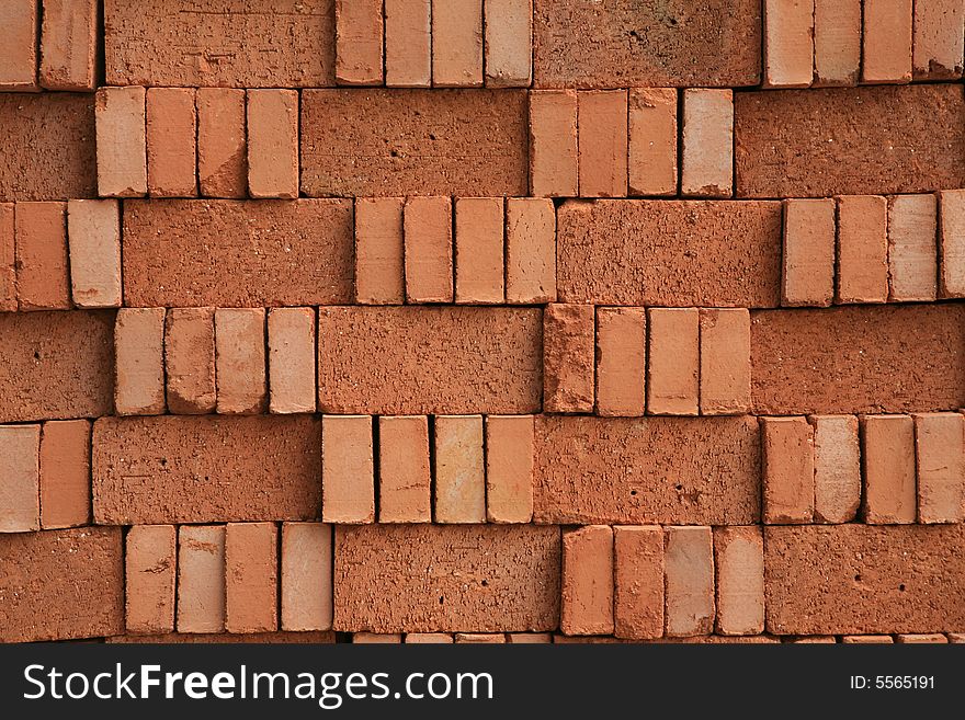 Texture of red brick wall. Texture of red brick wall