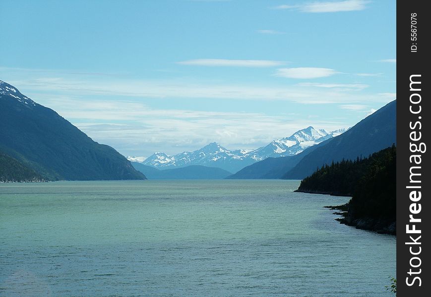 Water inlet at Skagway, Alaska. Water inlet at Skagway, Alaska