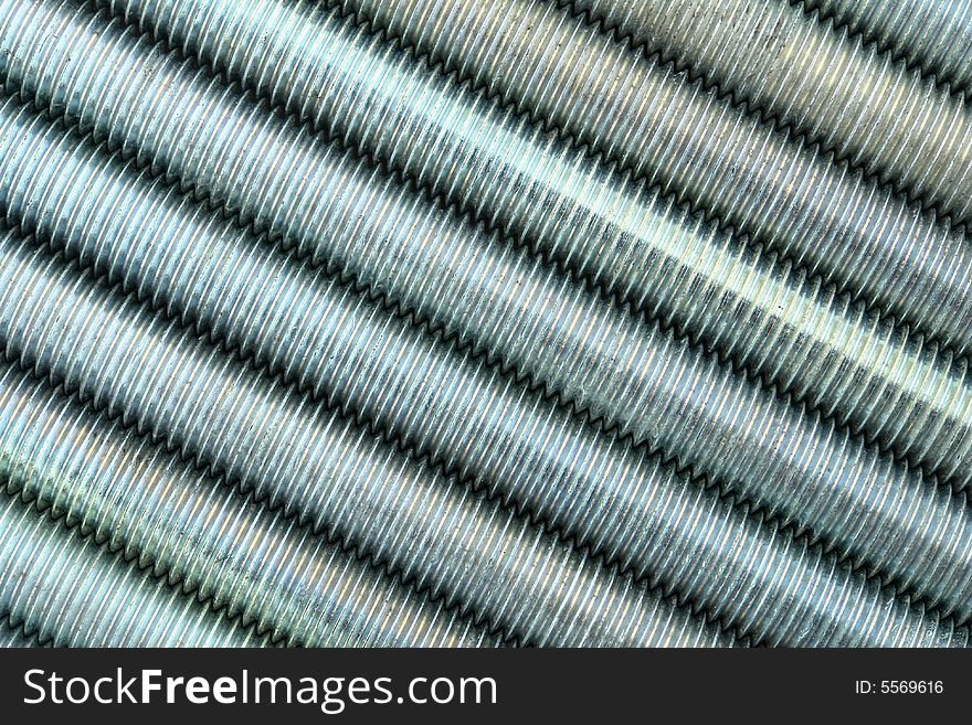 Background of threaded metal rods. Background of threaded metal rods