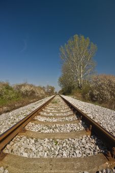Railroad Track Royalty Free Stock Photo