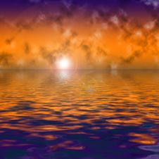 Sea Decline Royalty Free Stock Photo Sea Decline Royalty Free Stock Photo
