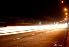 Car Lights On Highway Stock Photos Car Lights On Highway Stock Photos
