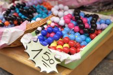 Multi-colored Beads Royalty Free Stock Photography
