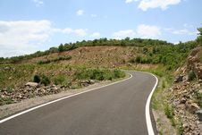 Road Line And Curve Royalty Free Stock Image Road Line And Curve Royalty Free Stock Image