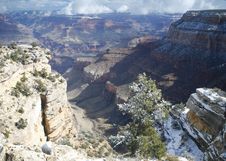 Disappearing Canyon Snow Royalty Free Stock Photos Disappearing Canyon Snow Royalty Free Stock Photos