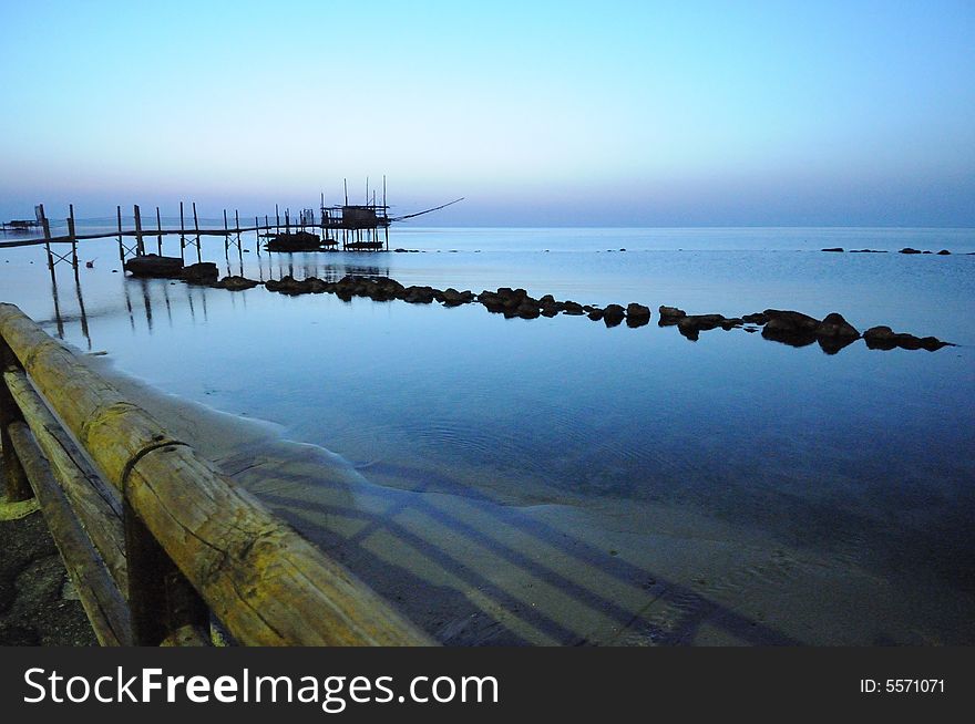 Trabocco into the sunset